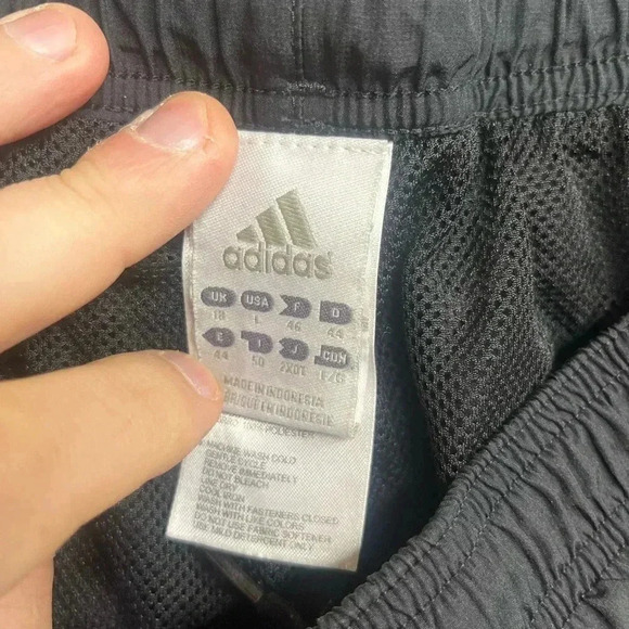 Adidas Fuchsia 3 Stripe Joggers Track Pants Womens L Comfy Running Workout 1260 - Picture 3 of 9